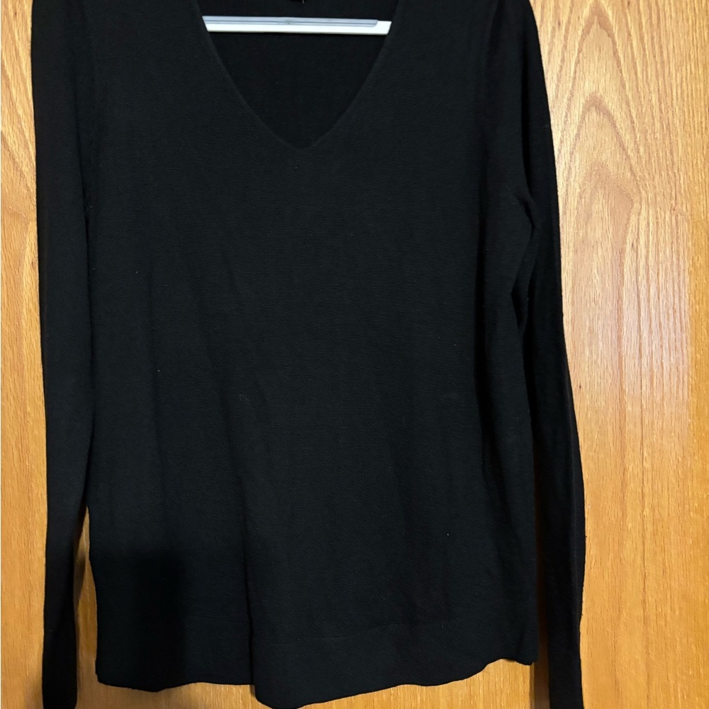 LOFT Elegant Black Knit Top